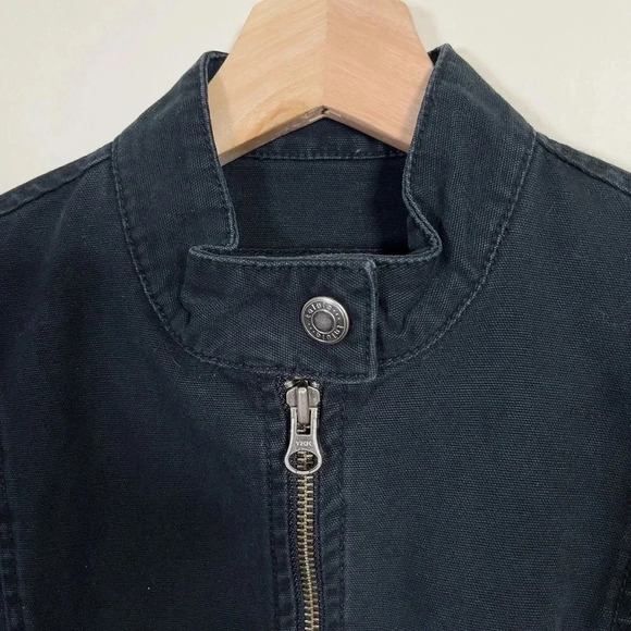 ARITZIA  | TALULA COTTON BLACK MOTOR JACKET - Picture 8 of 14